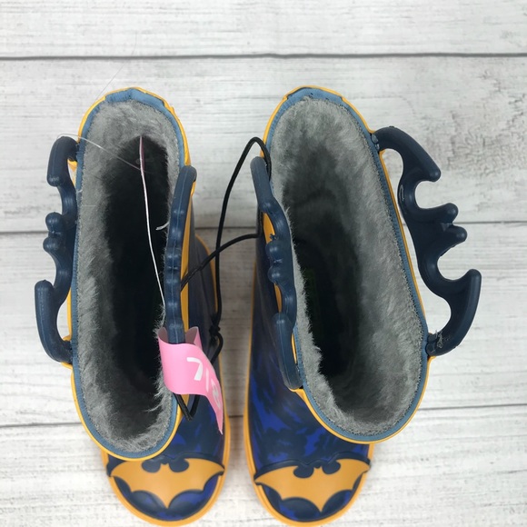 Western Chief  BATMAN Rain Boots Sz 7/8 - Picture 6 of 11